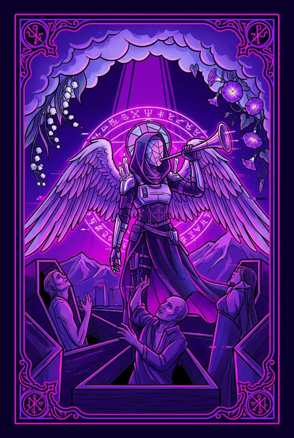 Judgement, upright, a Core tarot card
