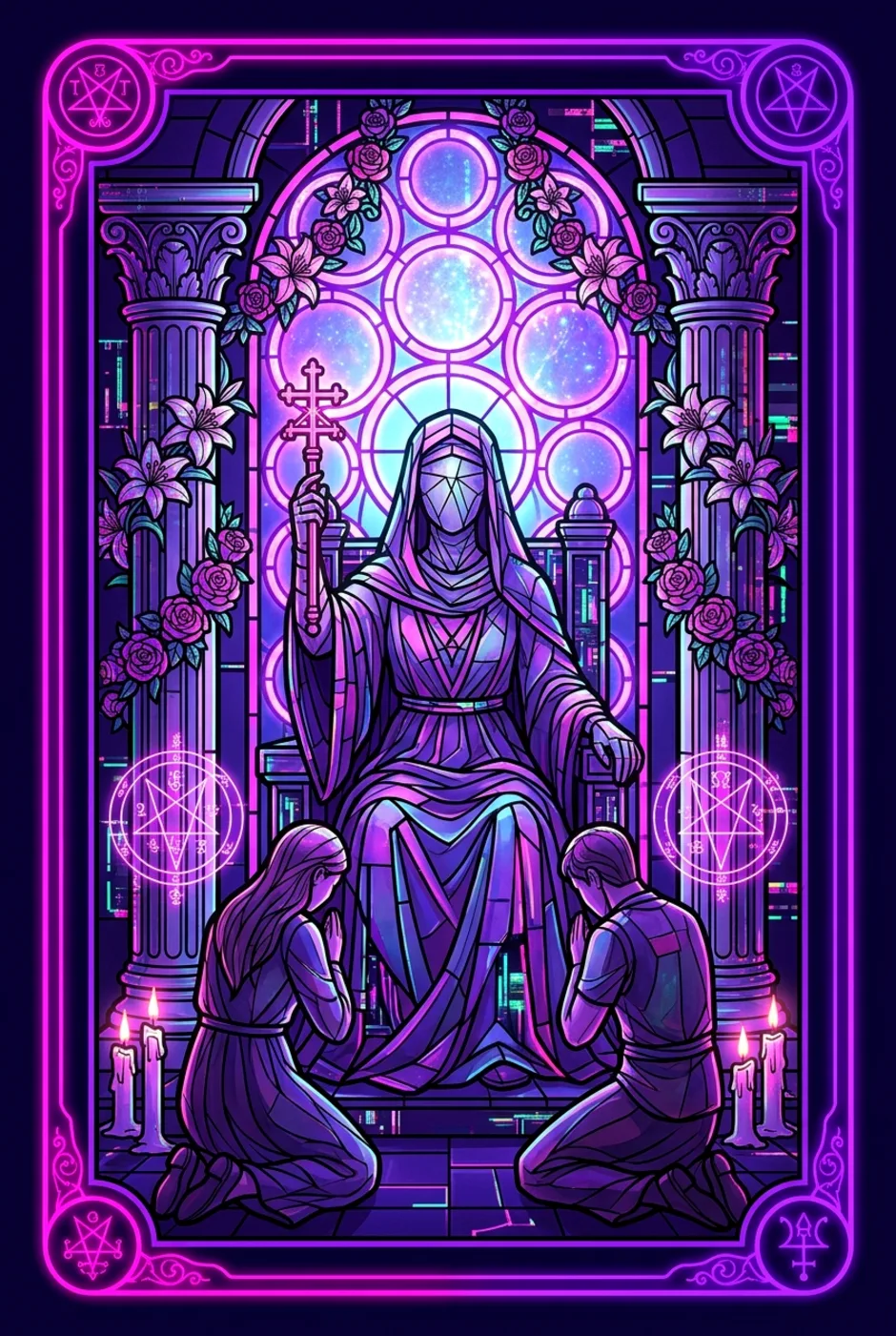 The Hierophant, upright, a Core tarot card