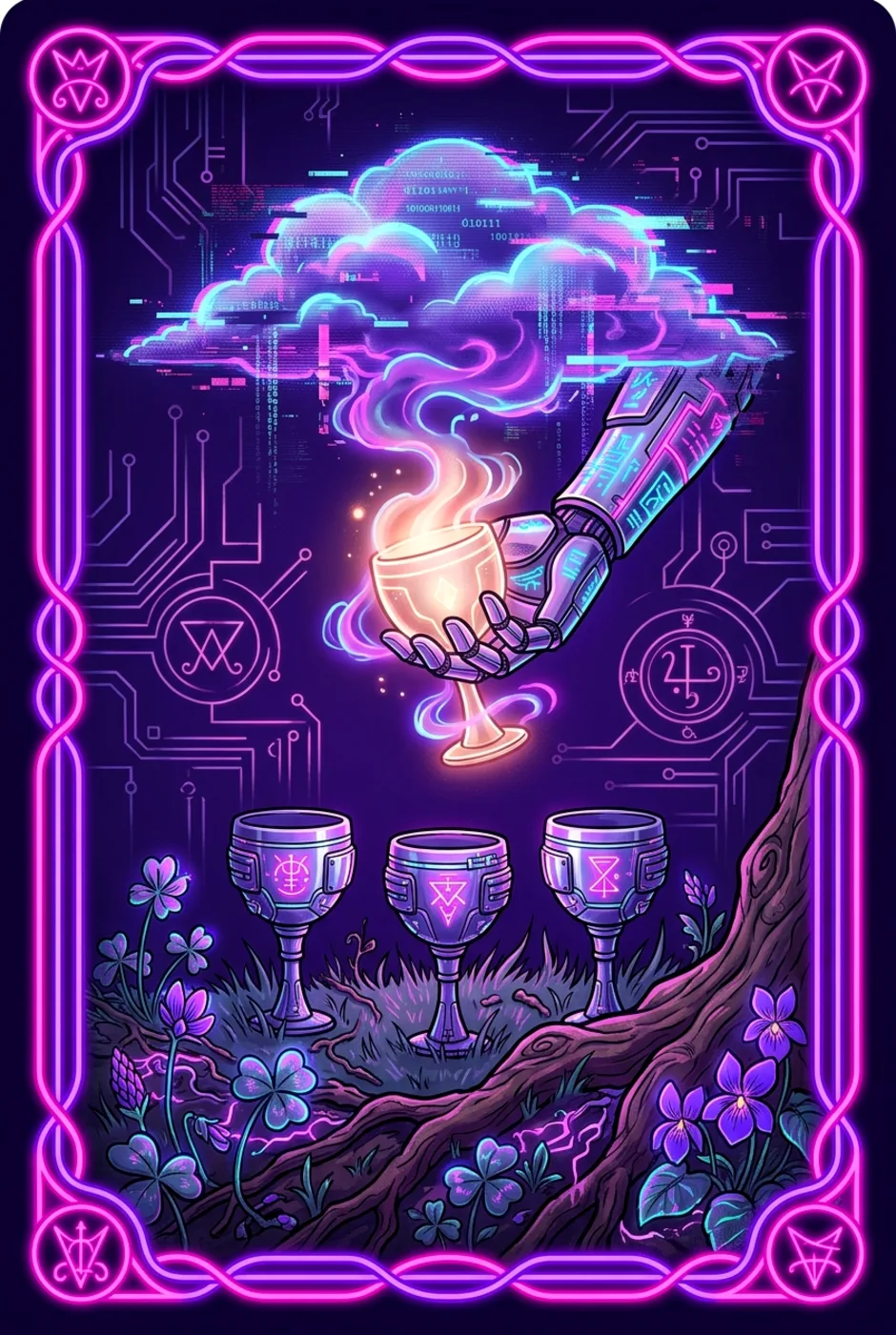 Four of Cups, upright, a Core tarot card