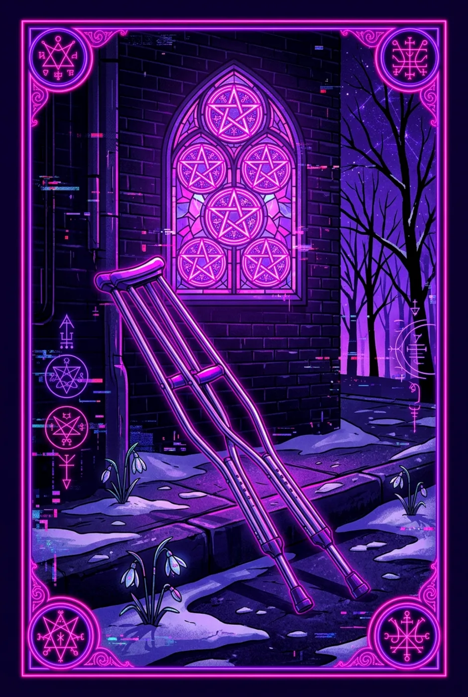 Five of Pentacles, reversed, a Core tarot card