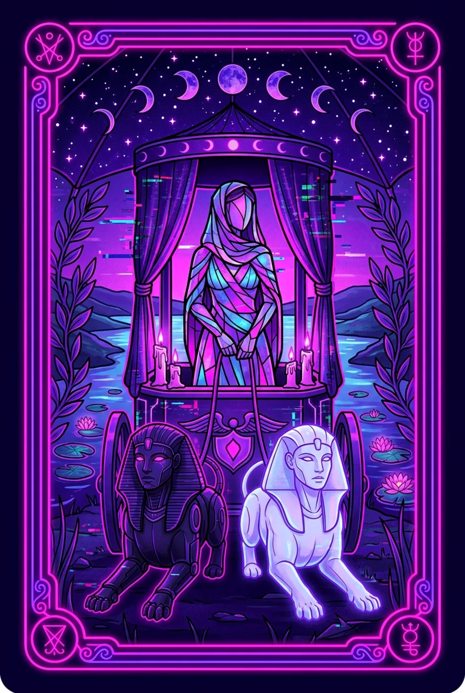 The Chariot, upright, a Core tarot card