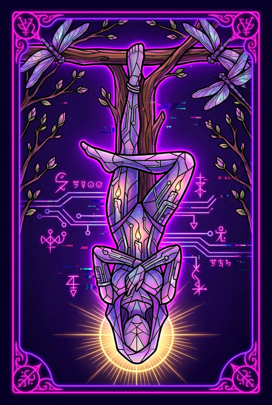 The Hanged Man, reversed, a Core tarot card