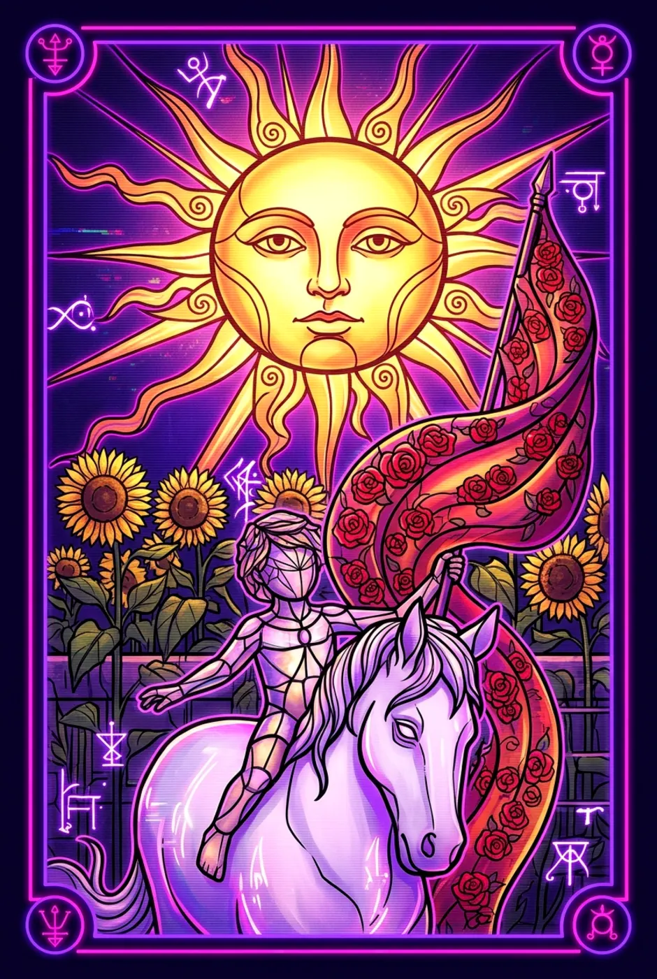 The Sun, reversed, a Core tarot card