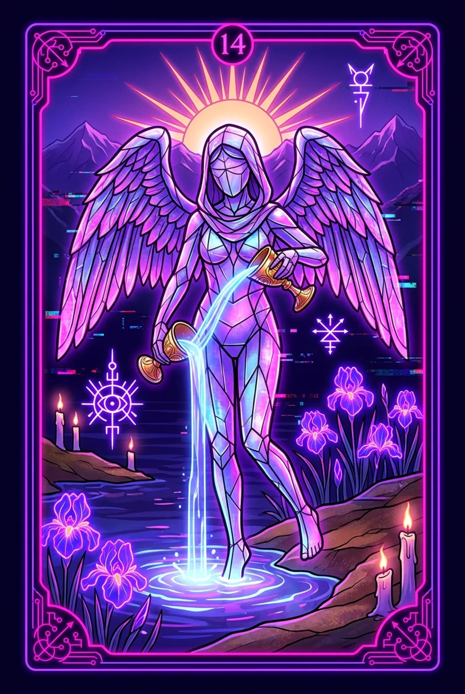 Temperance, reversed, a Core tarot card