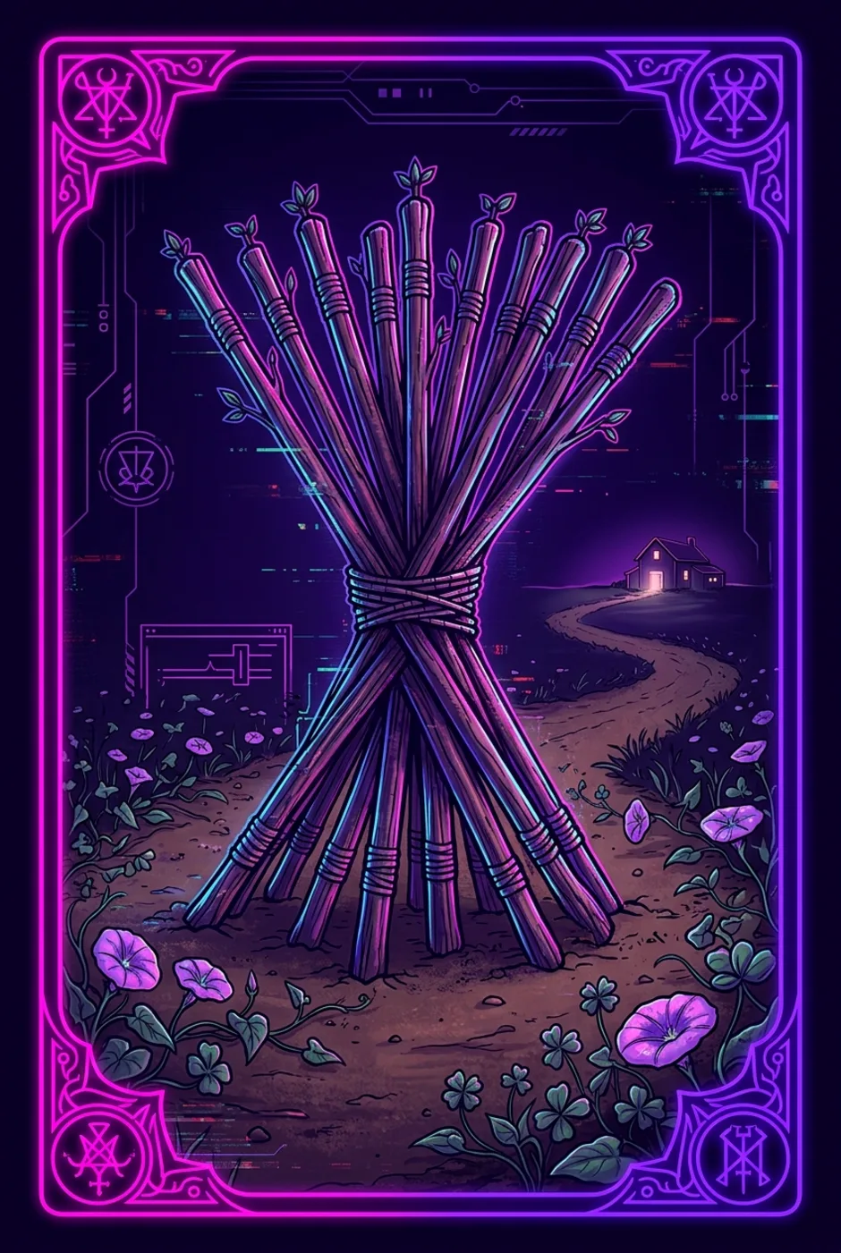 Ten of Wands, reversed, a Core tarot card