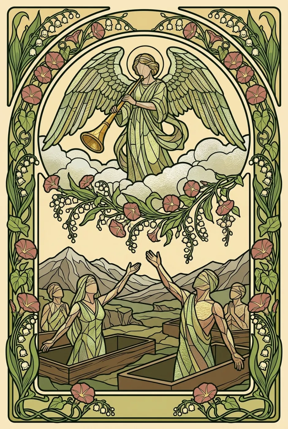 Judgement, upright, a L'Heure Verte tarot card
