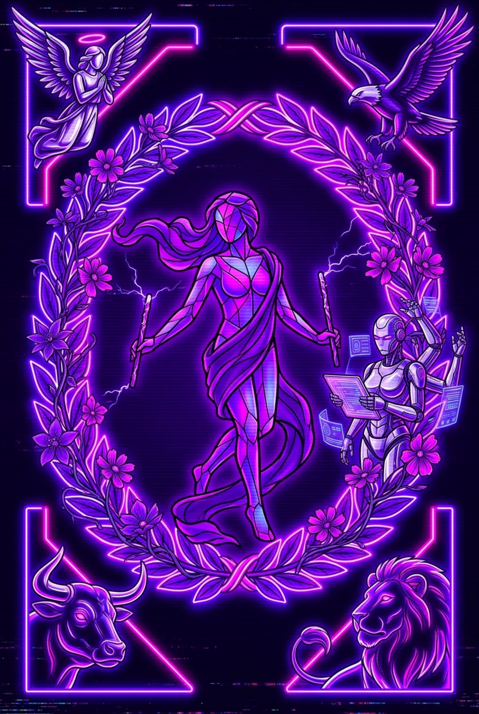 The World, reversed, a Overclock tarot card