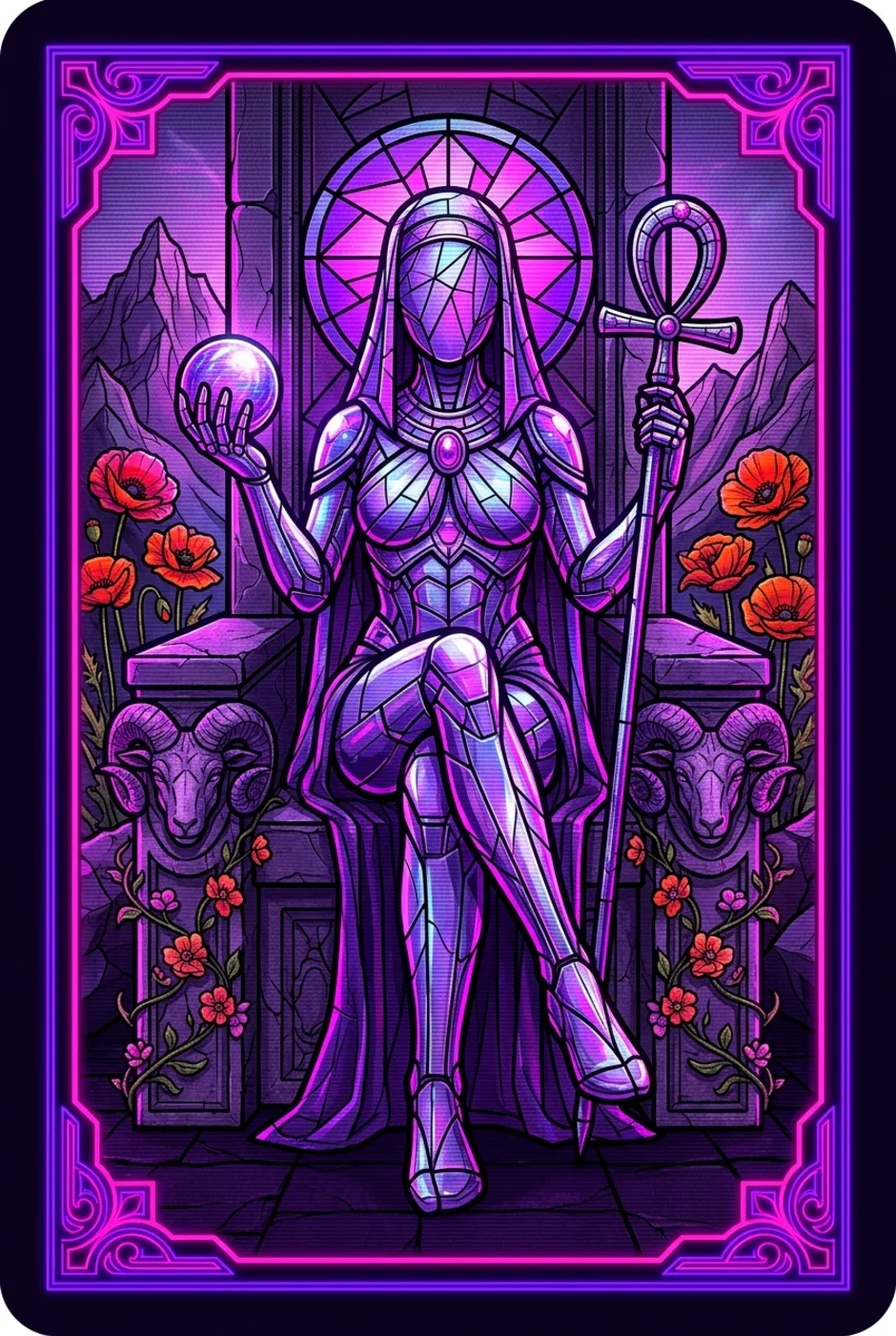 The Emperor, reversed, a Overclock tarot card