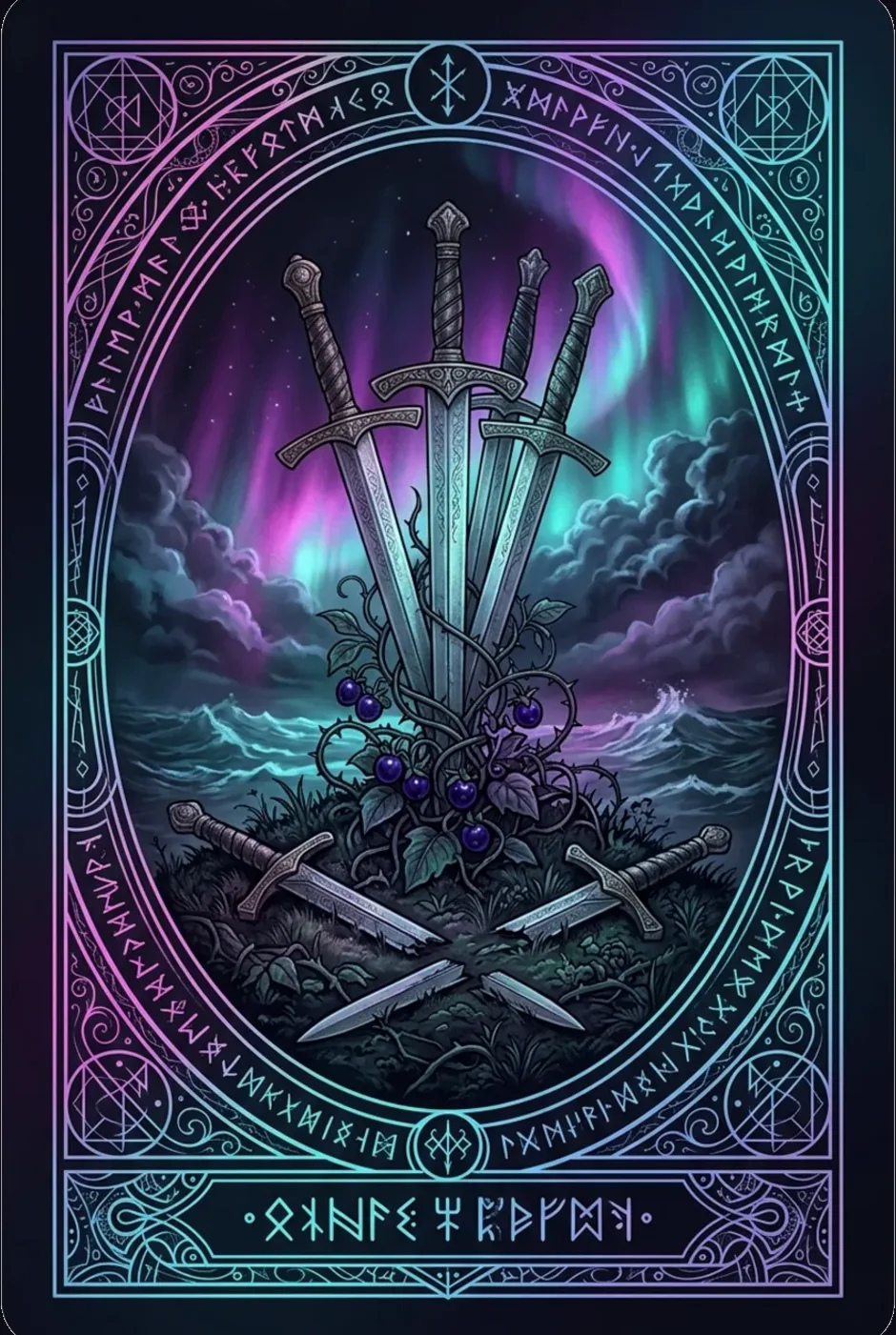 Five of Swords, reversed, a Witching tarot card