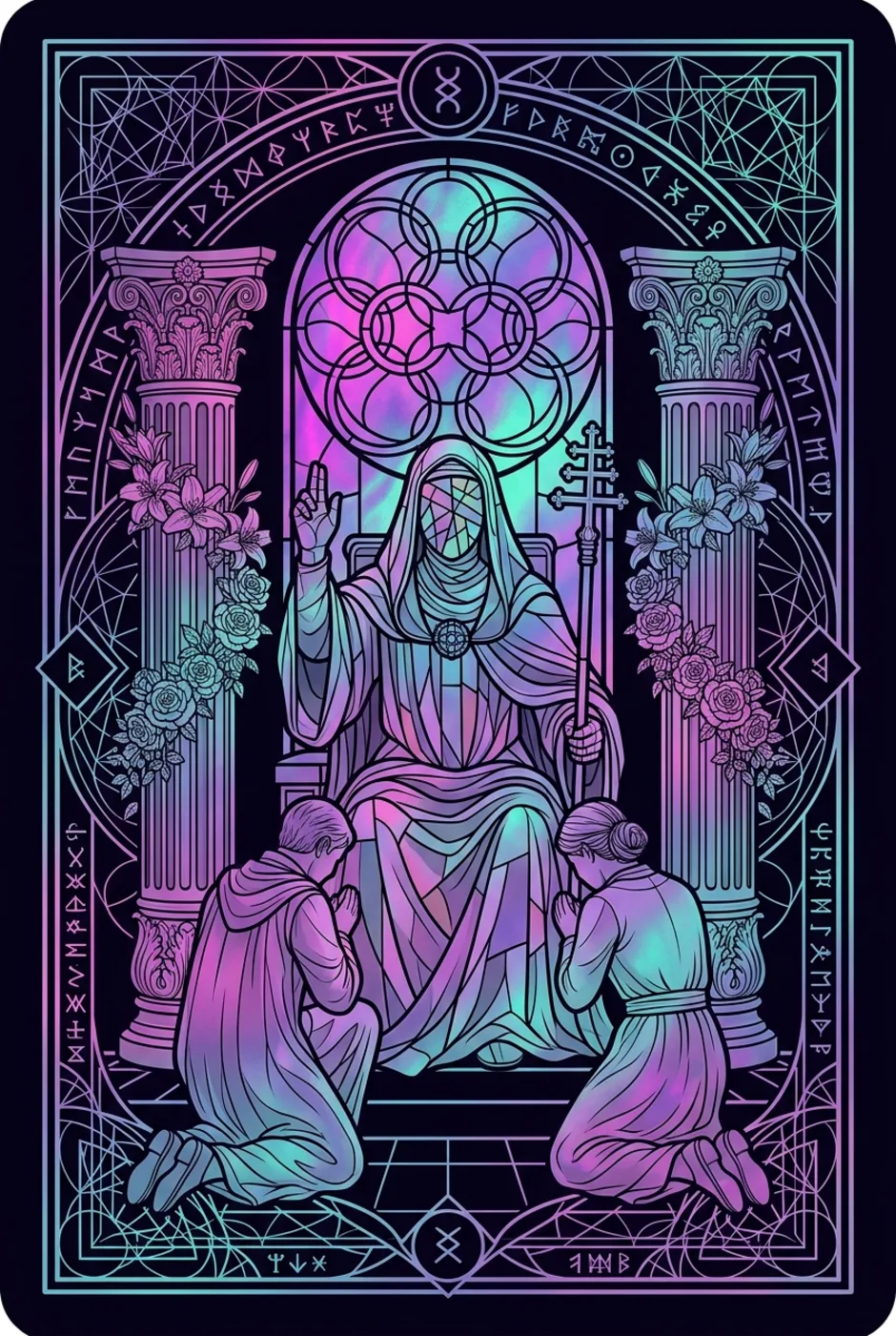 The Hierophant, reversed, a Witching tarot card