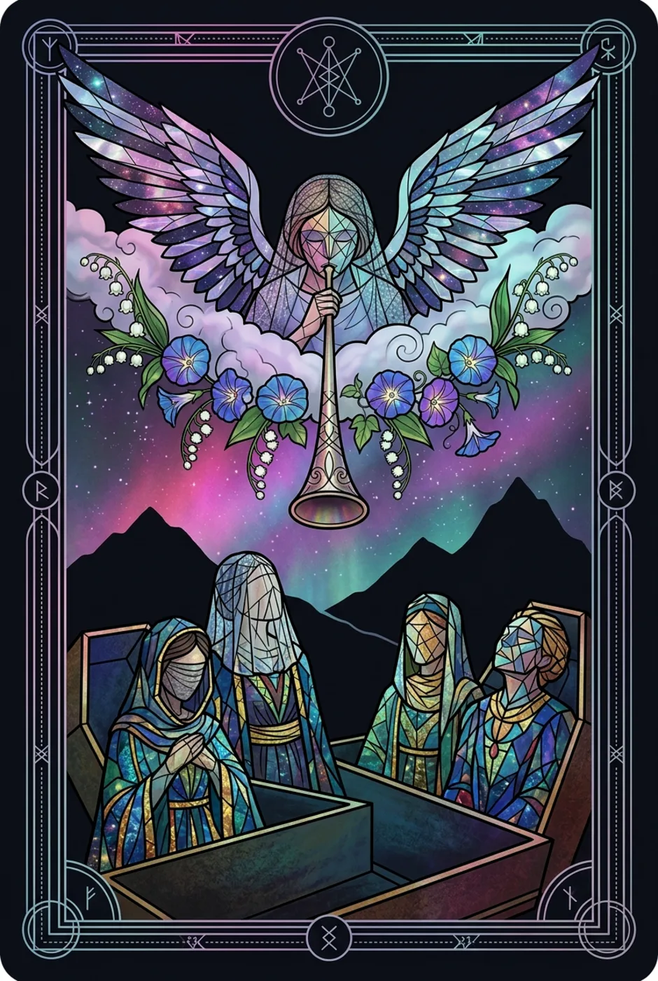 Judgement, reversed, a Witching tarot card
