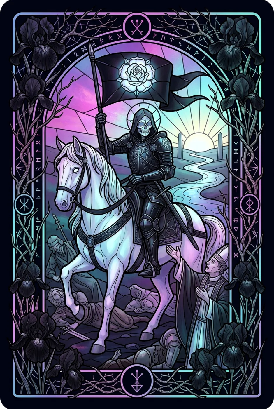 Death, reversed, a Witching tarot card